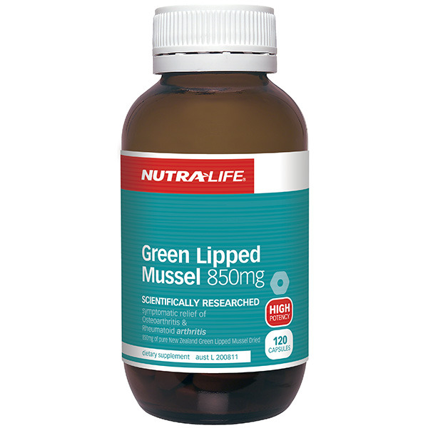 Green Lipped Mussel Ext 850 120 Caps By Nutra Life City Health Australia