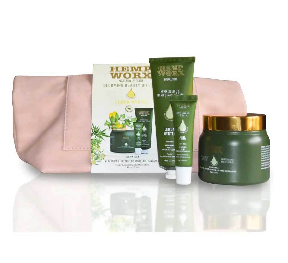 Hemp Worx Blooming Beauty Gift Set Lemon Myrtle