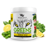 White Wolf Nutrition Greens Gut Health & Immunity 30 Serves Lemon Twist