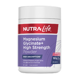 Nutra-Life Magnesium Glycinate+ High Strength Powder 180g